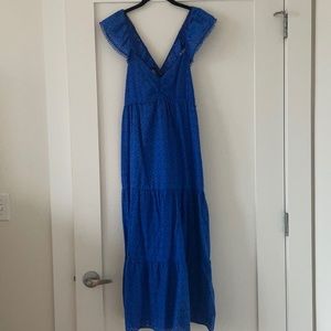Zara Embroidered Eyelet Strappy Dress